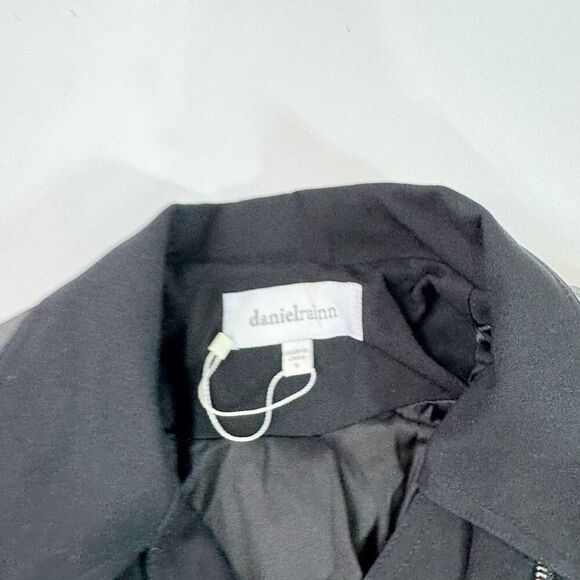 Daniel Rainn Moto Jacket Womens Small Aztec Black Full Zip Pockets Chevron boho - Picture 5 of 9